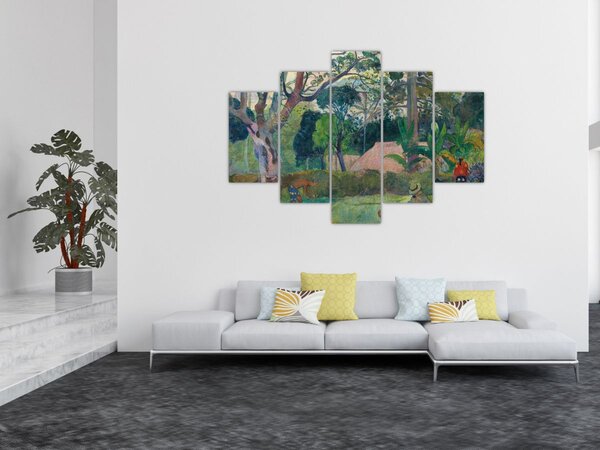 Tablou - Paul Gauguin, Te raau rahi (The Big Tree), reproducere (150x105 cm)