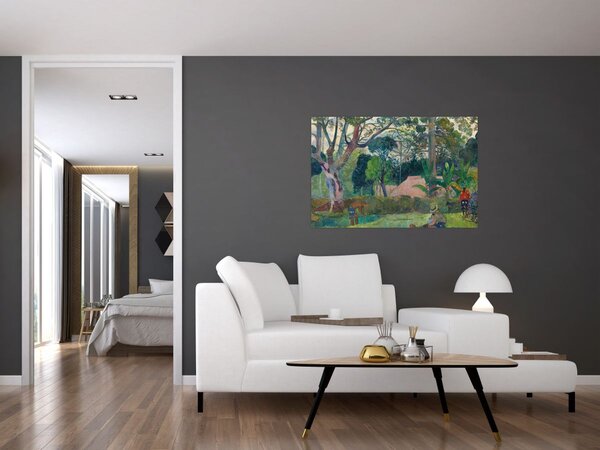 Tablou - Paul Gauguin, Te raau rahi (The Big Tree), reproducere (90x60 cm)