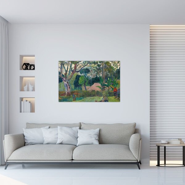 Tablou - Paul Gauguin, Te raau rahi (The Big Tree), reproducere (90x60 cm)