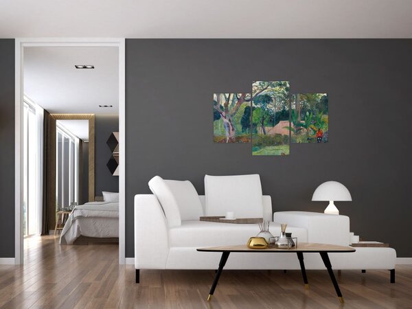 Tablou - Paul Gauguin, Te raau rahi (The Big Tree), reproducere (90x60 cm)