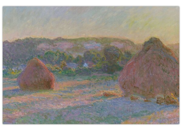 Tablou - Claude Monet, Stacks of Wheat (End of Summer) , reproducere (90x60 cm)