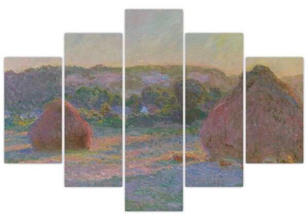 Tablou - Claude Monet, Stacks of Wheat (End of Summer) , reproducere (150x105 cm)