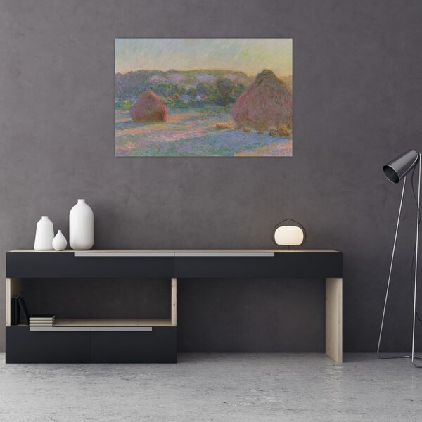 Tablou - Claude Monet, Stacks of Wheat (End of Summer) , reproducere (90x60 cm)