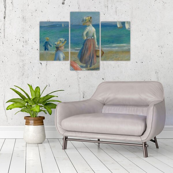 Tablou - Auguste Renoir, Figures on the Beach, reproducere (90x60 cm)