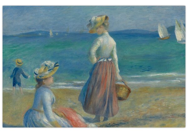 Tablou - Auguste Renoir, Figures on the Beach, reproducere (90x60 cm)