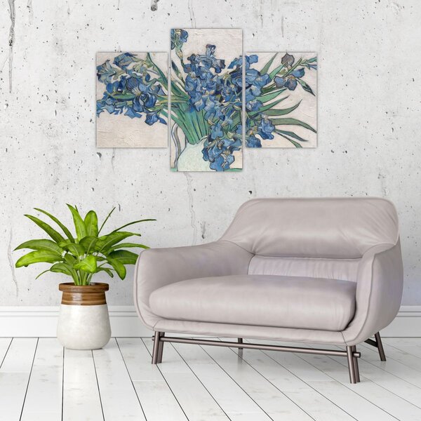 Tablou - Vincent van Gogh, Irises, reproducere (90x60 cm)