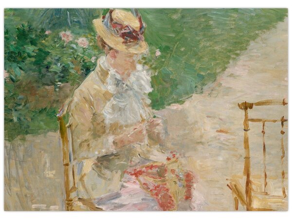 Tablou - Berthe Morisot, Young Woman Knitting, reproducere (70x50 cm)