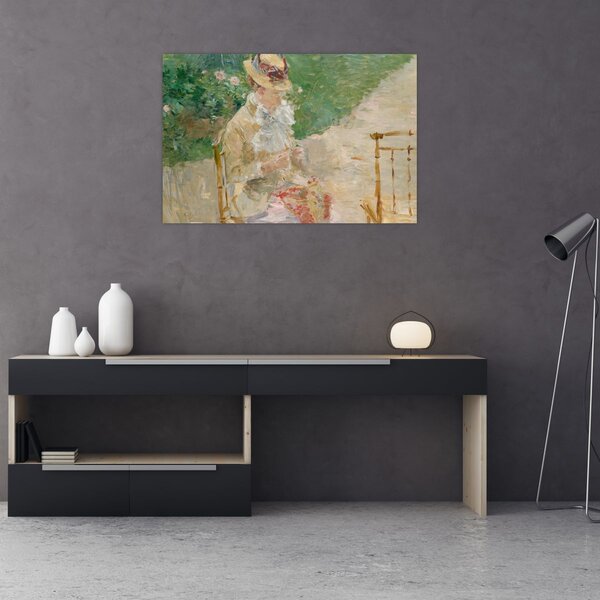 Tablou - Berthe Morisot, Young Woman Knitting, reproducere (90x60 cm)