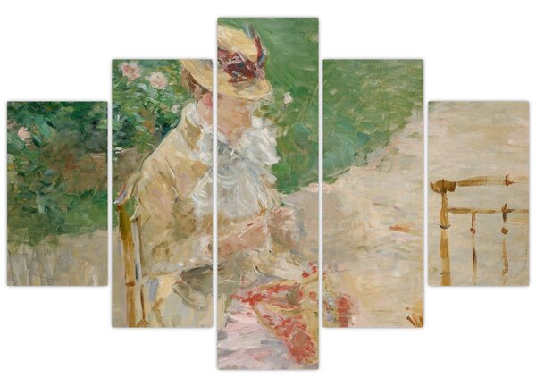 Tablou - Berthe Morisot, Young Woman Knitting, reproducere (150x105 cm)