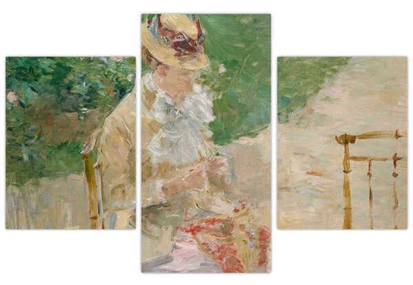 Tablou - Berthe Morisot, Young Woman Knitting, reproducere (90x60 cm)