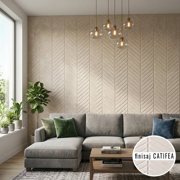 Panou autoadeziv Bianco Linea - 60x300cm