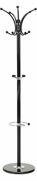 Cuier pom ALAN NEW, negru, metal/marmura, 37x175 cm