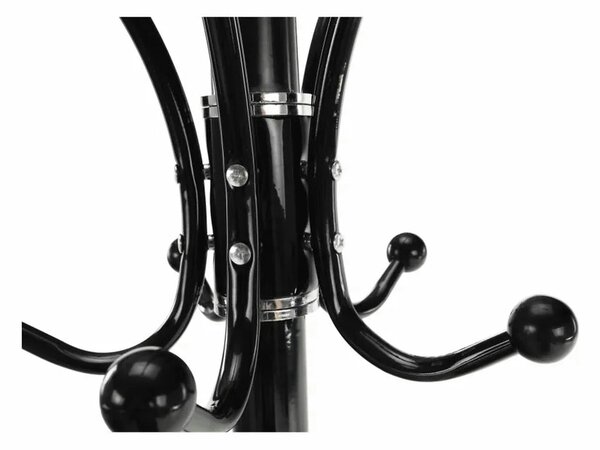 Cuier pom ALAN NEW, negru, metal/marmura, 37x175 cm