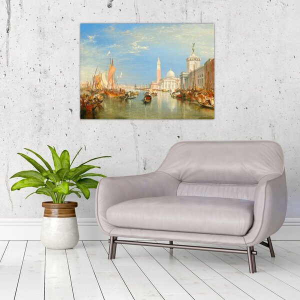Tablou - Joseph Mallord William Turner, Venice the Dogana and San Giorgio Maggiore, reproducere (70x50 cm)