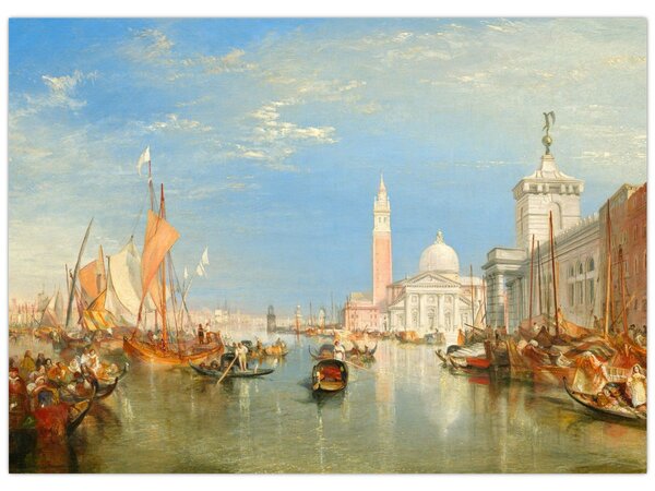 Tablou - Joseph Mallord William Turner, Venice the Dogana and San Giorgio Maggiore, reproducere (70x50 cm)