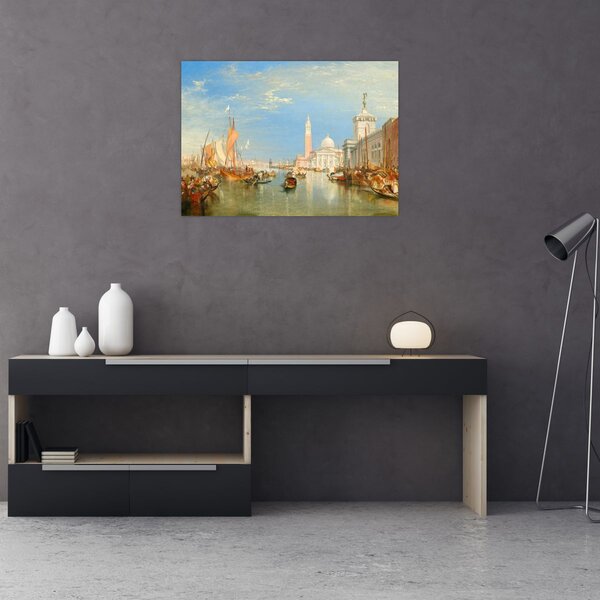 Tablou - Joseph Mallord William Turner, Venice the Dogana and San Giorgio Maggiore, reproducere (70x50 cm)