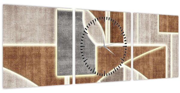 Tablou - Forme (cu ceas) (90x30 cm)