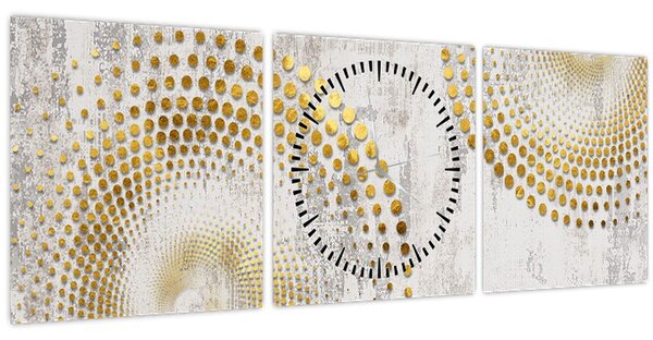 Tablou - Design beton (cu ceas) (90x30 cm)