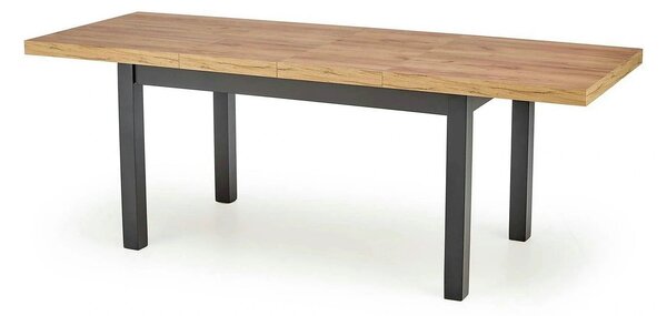 Masa extensibila TIAGO, stejar/negru, 140/220x80x76 cm