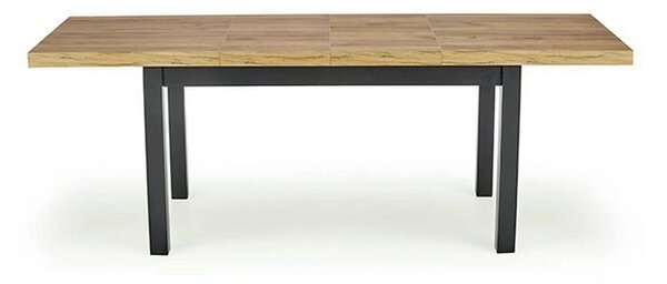 Masa extensibila TIAGO, stejar/negru, 140/220x80x76 cm