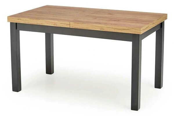 Masa extensibila TIAGO, stejar/negru, 140/220x80x76 cm