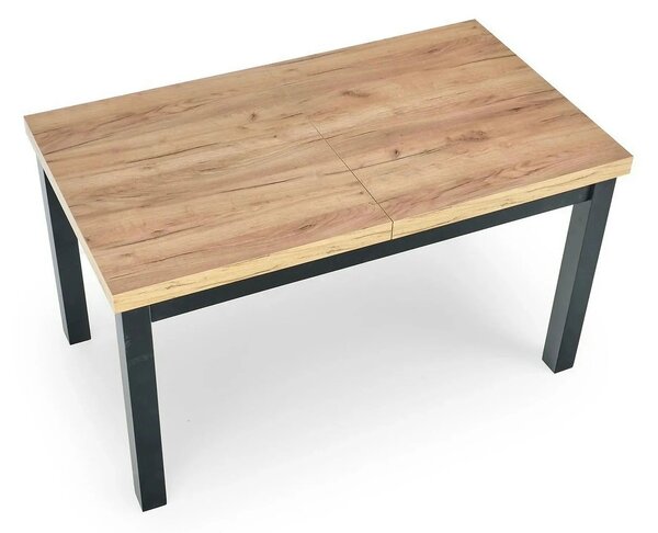 Masa extensibila TIAGO, stejar/negru, 140/220x80x76 cm