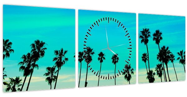 Tablou - California (cu ceas) (90x30 cm)