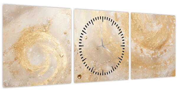 Tablou - Textura modelată (cu ceas) (90x30 cm)