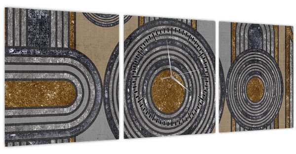 Tablou - Modele decorative (cu ceas) (90x30 cm)