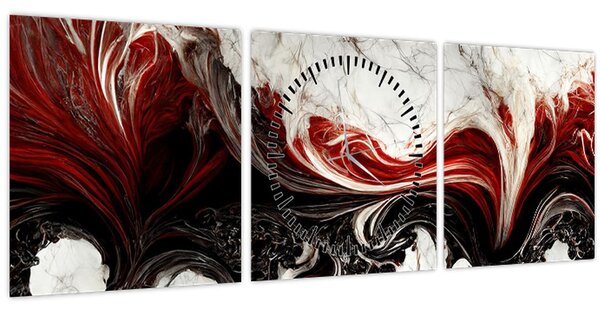 Tablou - Abstracție modernă (cu ceas) (90x30 cm)
