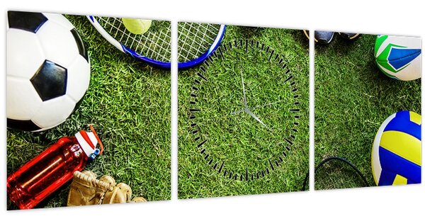 Tablou - Sport (cu ceas) (90x30 cm)