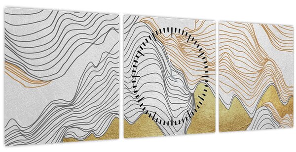 Tablou - Decor III. (cu ceas) (90x30 cm)