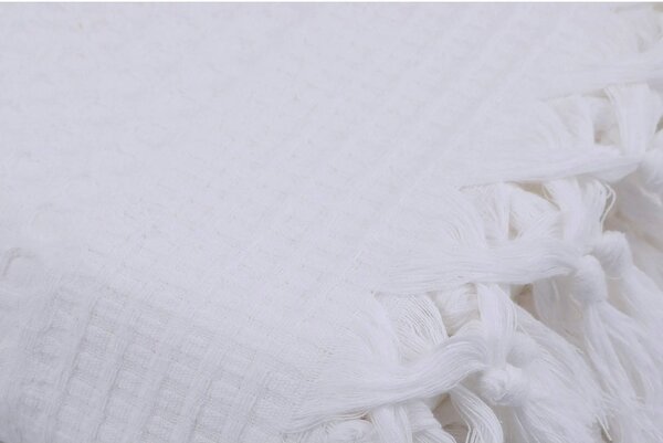 Cuvertura pat dublu 157SHS5207, alb, bumbac, 220x240 cm