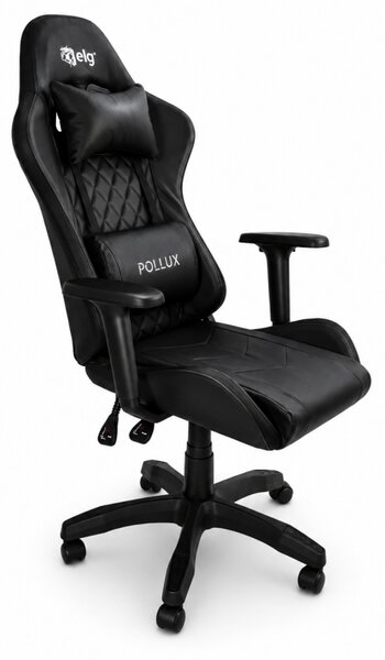 Scaun gaming LED cu iluminare RGB, perne și cotiere reglabile