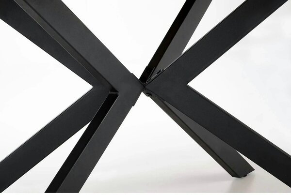 Masa extensibila LEGARTO, stejar/negru, 160/200x90x76 cm