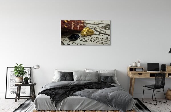 Tablouri canvas Harta de aur