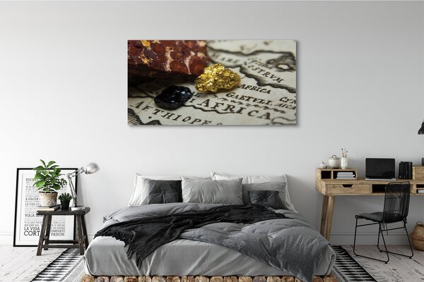Tablouri canvas Harta de aur