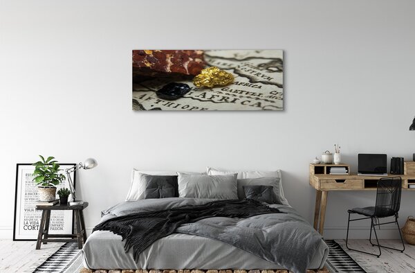 Tablouri canvas Harta de aur