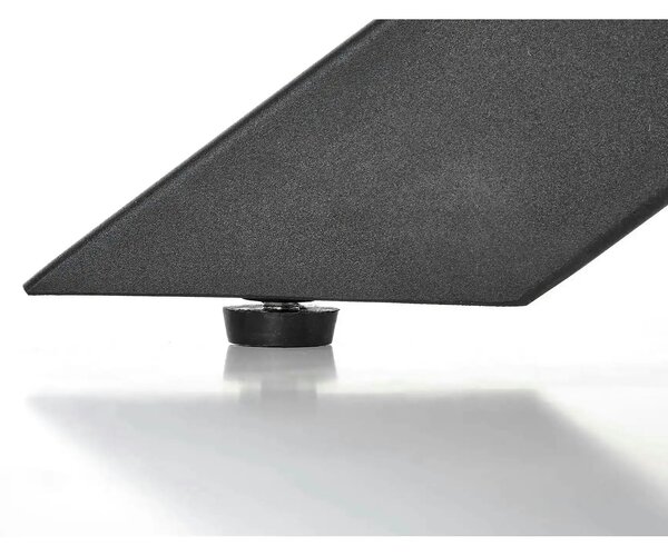 Masa extensibila LEGARTO, stejar/negru, 160/200x90x76 cm