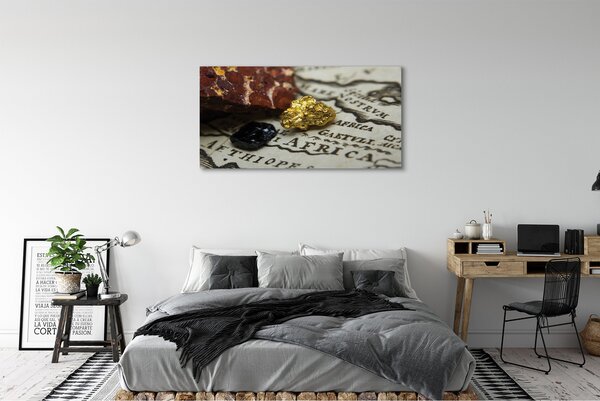 Tablouri canvas Harta de aur