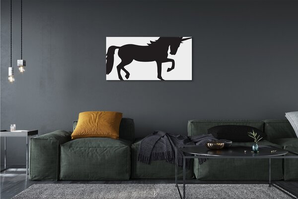 Tablouri canvas inorogul negru