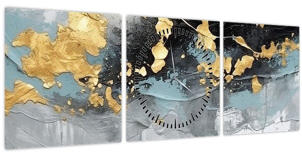 Tablou - Abstracție (cu ceas) (90x30 cm)