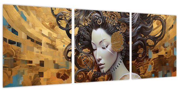 Tablou - Luminozitate (cu ceas) (90x30 cm)