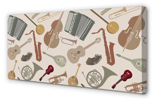 Tablouri canvas Trompeta vioara ukulele