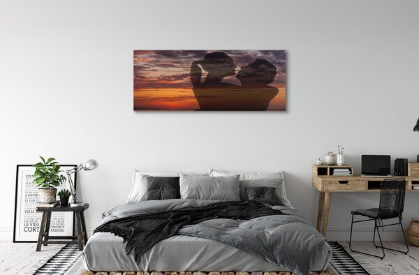 Tablouri canvas Cer nori oameni de mare