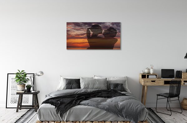 Tablouri canvas Cer nori oameni de mare