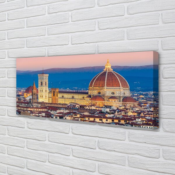 Tablouri canvas Italia Catedrală noapte panorama