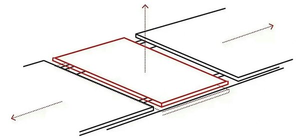 Masa sticla securizata DOLCE, gri mat/nuc, 180-240x95x76 cm