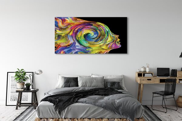Tablouri canvas imagine color Femeie