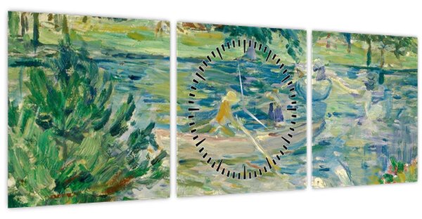 Tablou - Berthe Morisot, Girl in a Boat with Geese, reproducere (cu ceas) (90x30 cm)